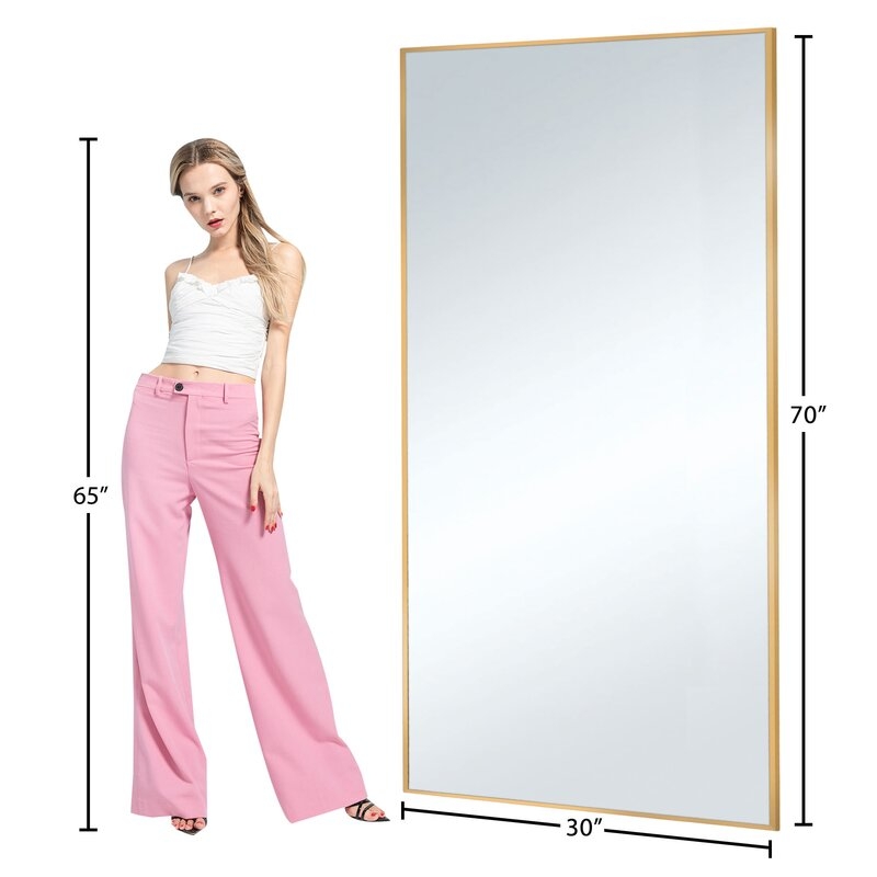 Oversized & Large Full Length Gold Framed Wall Mirror - Image 3