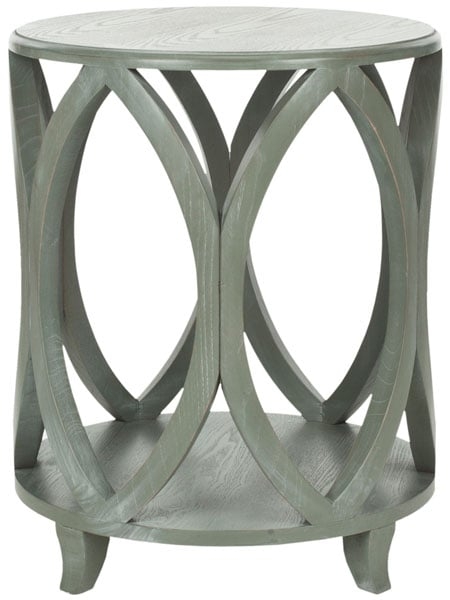 Janika Round Accent Table - French Grey - Arlo Home - Image 0