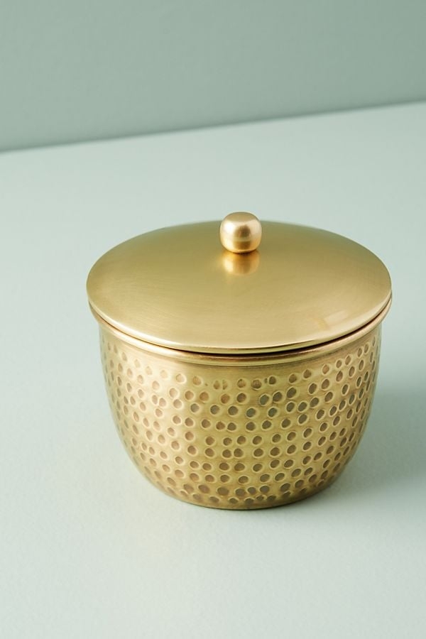 Hammered Brass Bath Collection: Canister - Image 0
