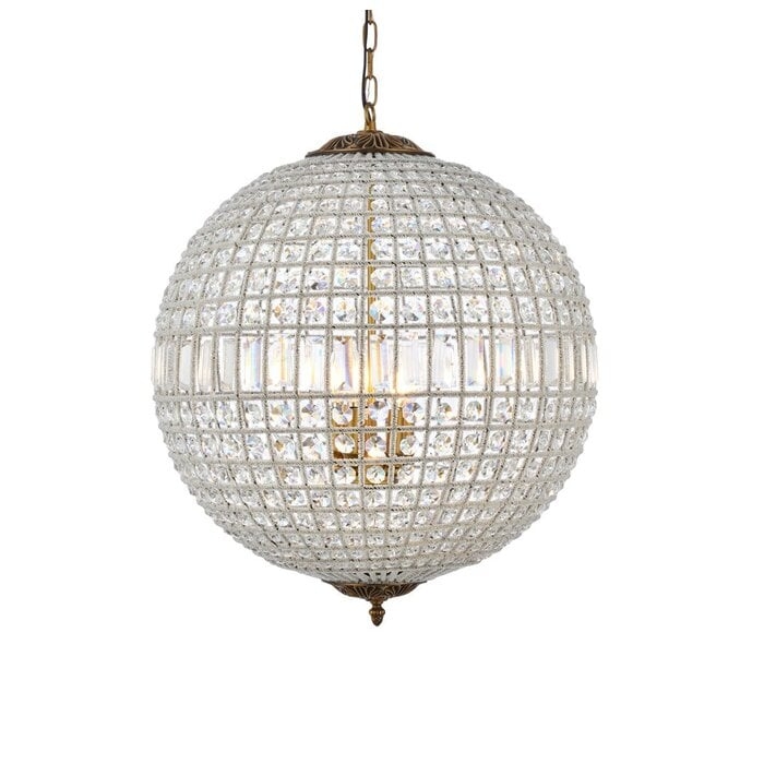 Nazareth 5 - Light Unique / Statement Globe Chandelier with Crystal Accents - Image 0