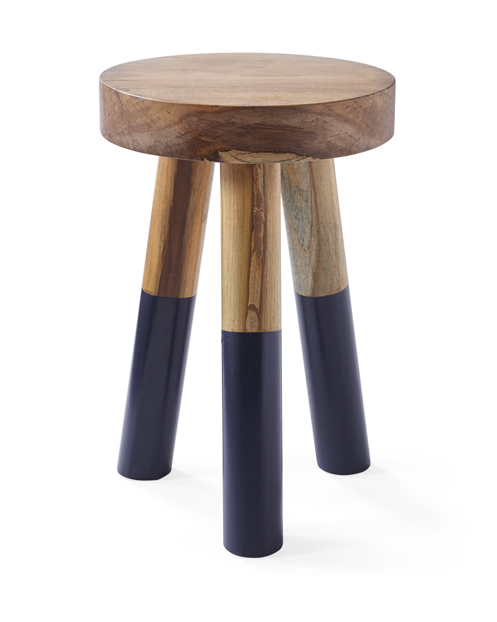 Dip-Dyed Small Stool - navy - Image 0
