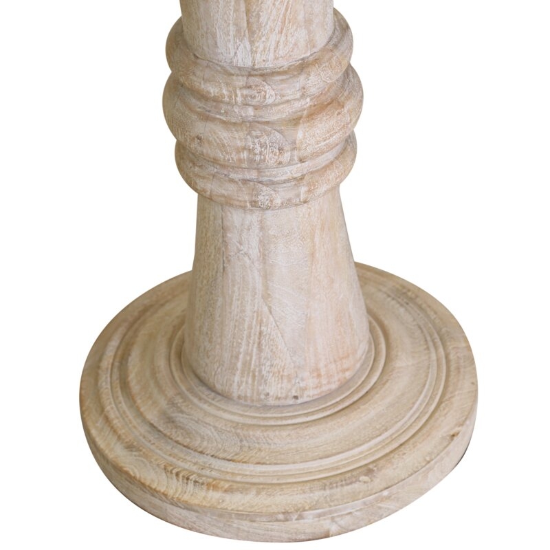 Ottis Solid Wood Pedestal End Table - Image 2