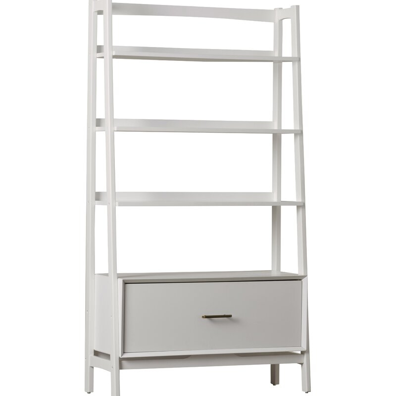 Dunkelberger Ladder Bookcase - White - Image 0