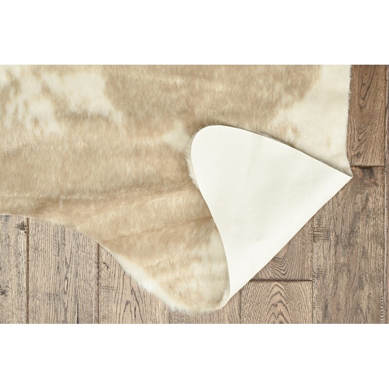 Faux Cow Hide Caramel And Cream - Image 2