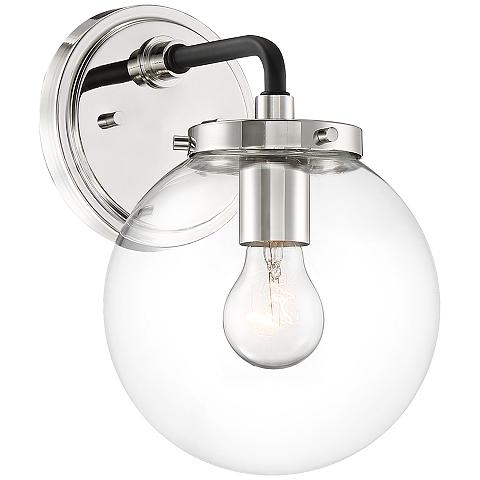 Possini Euro Fairling 10 1/2" High Glass Globe Wall Sconce - Style # 46P96 - Image 1