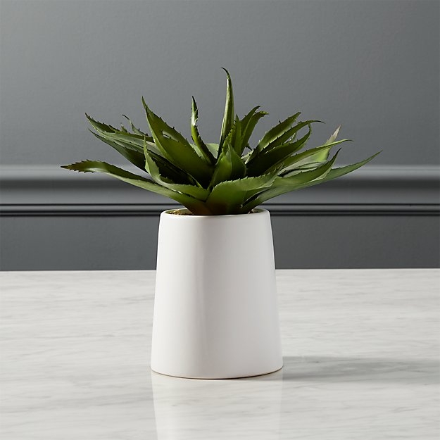 POTTED FAUX ALOE 9" - Image 1