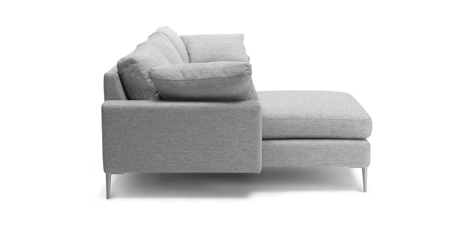 Nova Winter Gray Left Sectional Sofa - Image 2