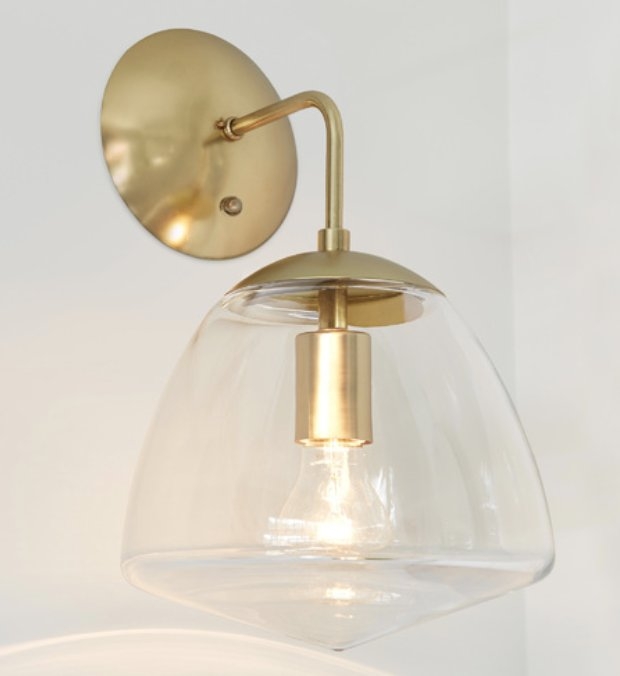 Oswego 9" Clear Dome Wall Sconce - Image 2