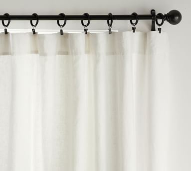 Custom Classic Belgian Flax Linen Rod Pocket Blackout Curtain, 48 x 96", Classic Ivory - Image 3