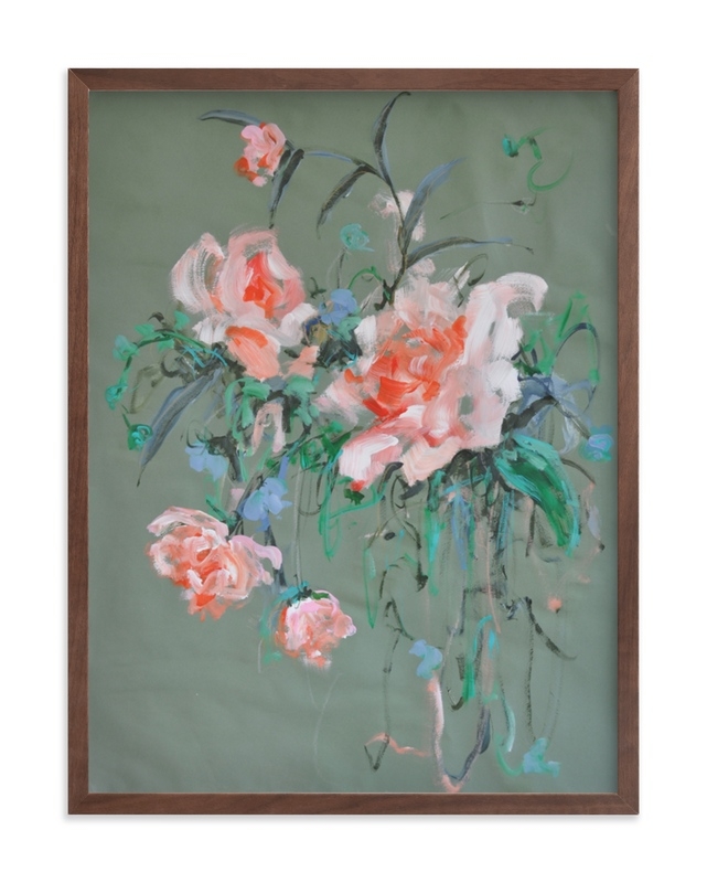 Arrangement In Rose & Teal Limited Edition Art Print - Image 0
