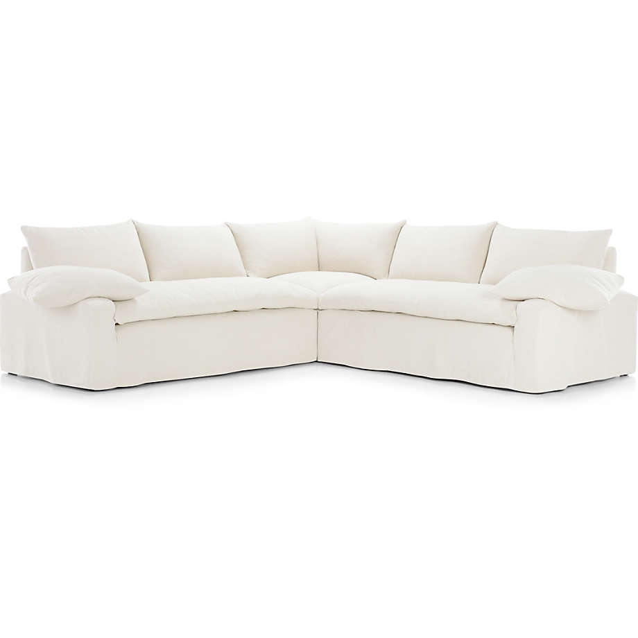 Ever Slipcovered 3-Piece Sectional Sofa by Leanne Ford - Image 0