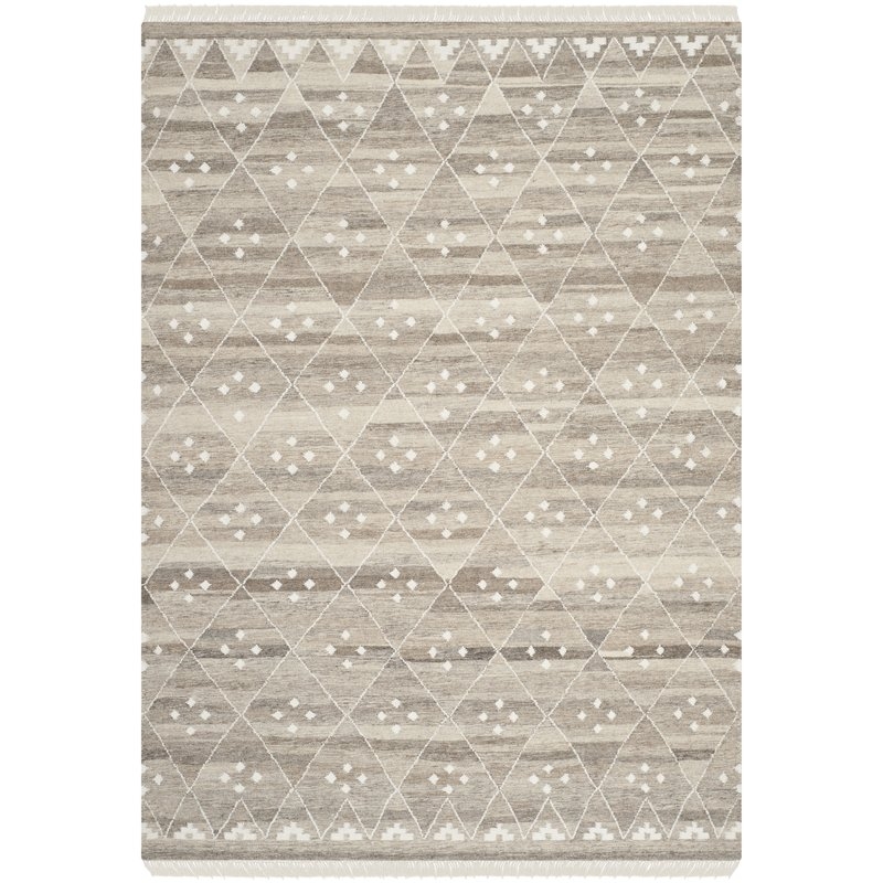 Aldergrove Handwoven Wool Natural/Ivory Area Rug - Image 0