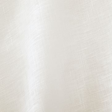 Sheer Belgian Flax Linen Curtain, 48"x108", Ivory, Set of 2 - Image 2