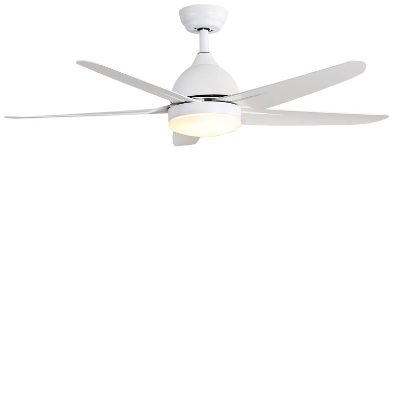 52'' Kylo 5 - Blade LED Propeller Ceiling Fan with Remote Control and Light Kit Included - Image 0