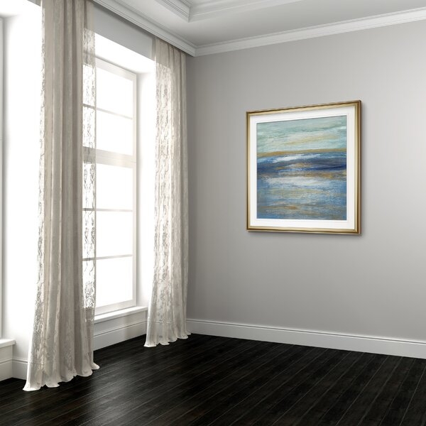 'Tuscan Shore I' Oil Painting Print on Wrapped Canvas - Image 1
