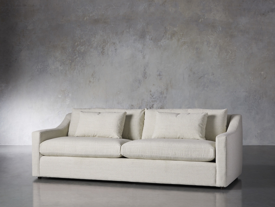 Ashby Sofa in Upholstered White  Cushing Frost/96" Deep 43" - Image 1