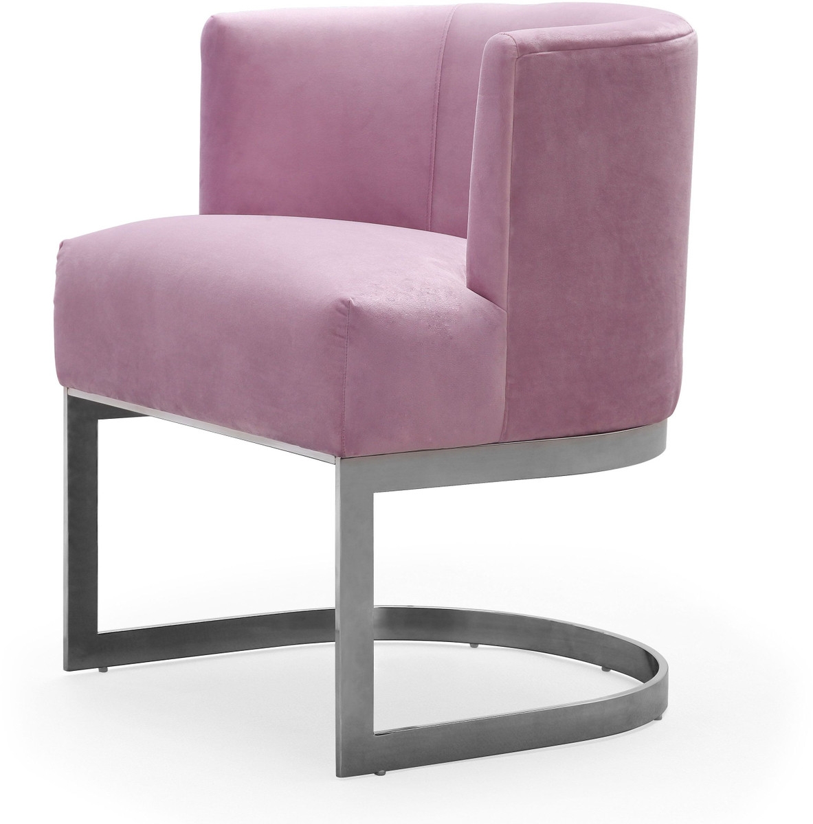 Evangelina Blush Velvet Chair - Image 0