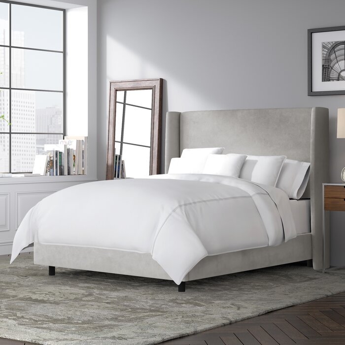 Goodrich Velvet Upholstered Standard Bed - Image 1
