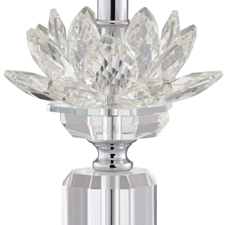Olivia Crystal Table Lamp with Gray Shade - Style # 53X56 - Image 2