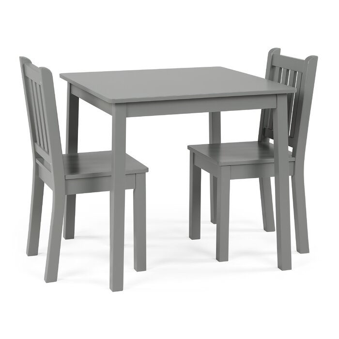 Albertville Kids 3 Piece Square Writing Table and Chair Set - Image 2