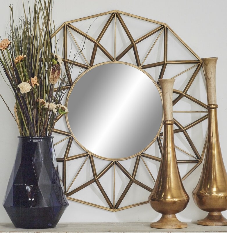 Belinda Modern Wall Mounted Mirror Set - Image 3