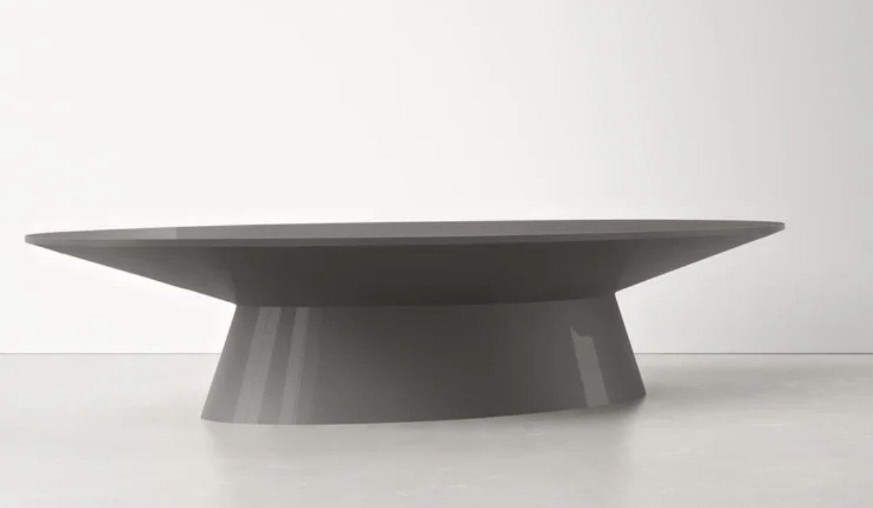 Humphrey Solid Wood Pedestal Coffee Table - Image 0
