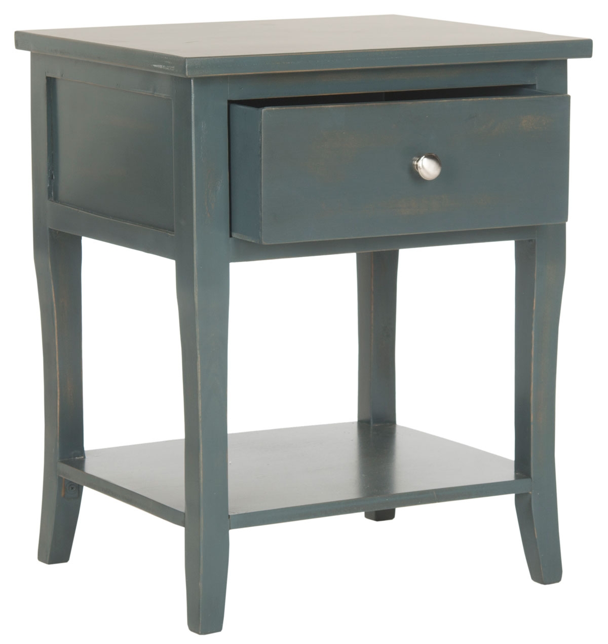 Coby Nightstand With Storage Drawer - Steel Teal - Arlo Home - Image 2