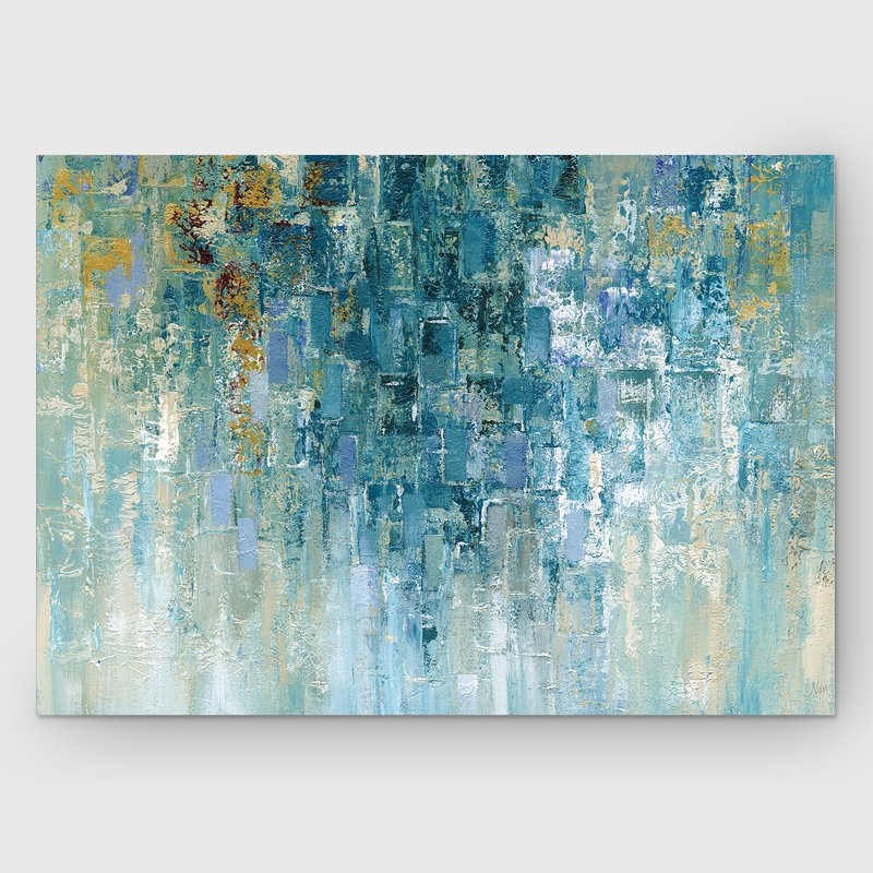 'I Love the Rain' Painting Print on Wrapped Canvas - Image 3