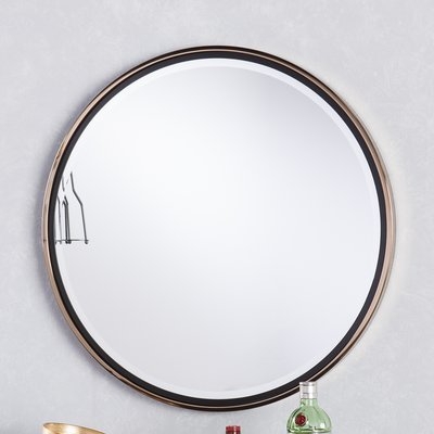 Contemporary Round Wall Mirror - Image 1