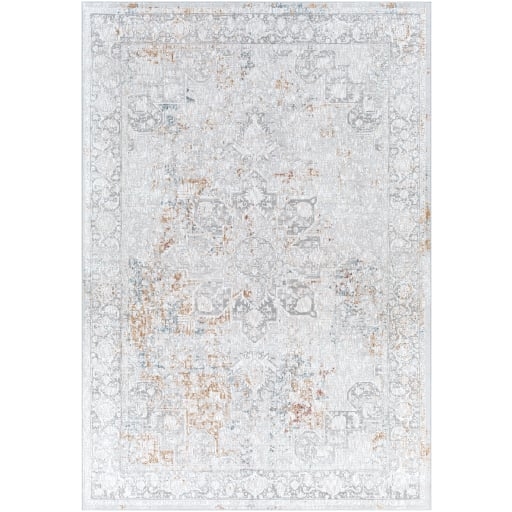 Carmel Gray Indoor 7'10" x 10' Machine Woven Rug - Image 0