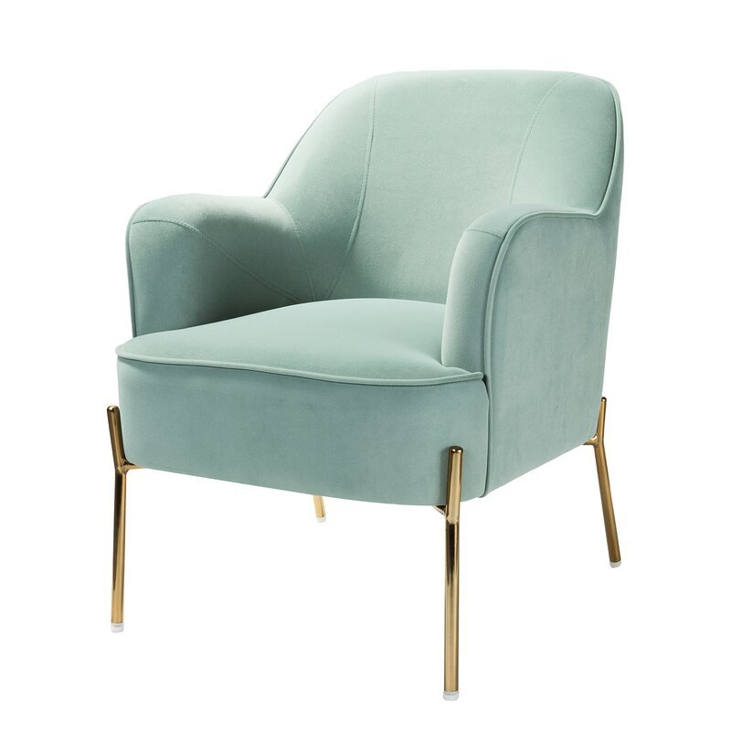Cleo 26'' Wide Velvet Armchair - Image 1