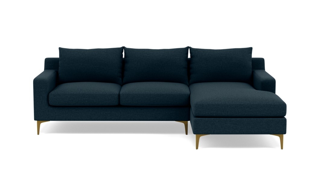 Sloan Sectional Sofa with Right Chaise- Blue - Image 0