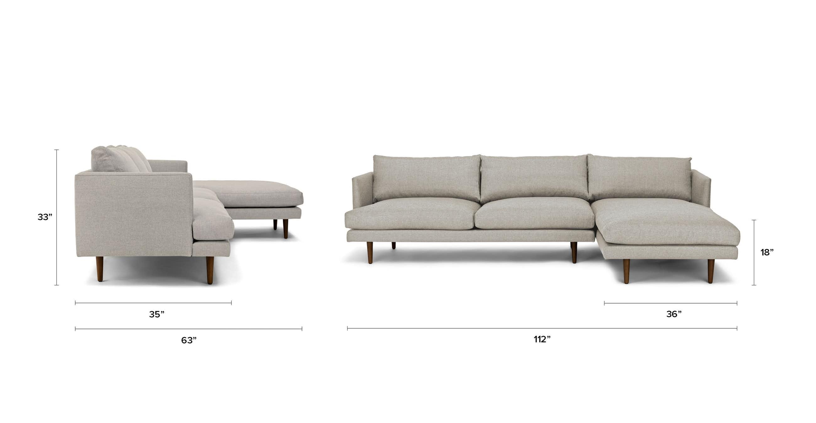 Burrard Seasalt Gray Right Sectional Sofa - Image 7