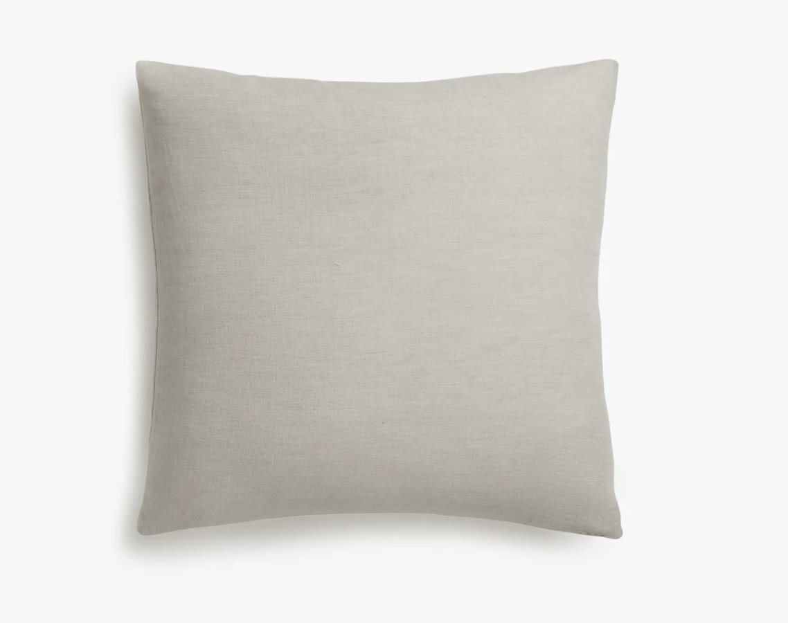 Linen Pillow Cover Natural Chambray - Image 0