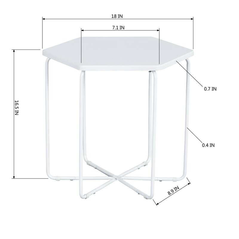 Brittant Cross Legs End Table - Image 2