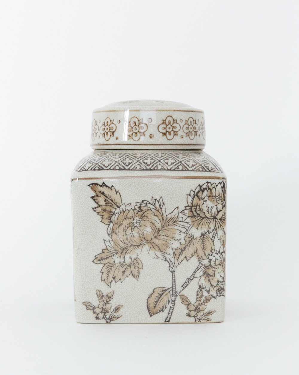 TAUPE GINGER JAR - SMALL - Image 1