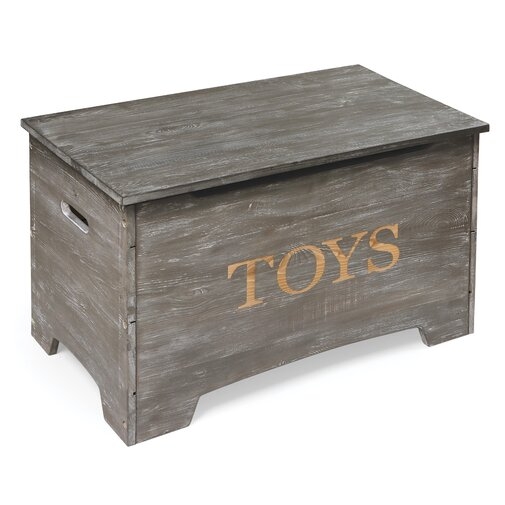 Braylon Solid Wood Rustic Toy Box - Image 0