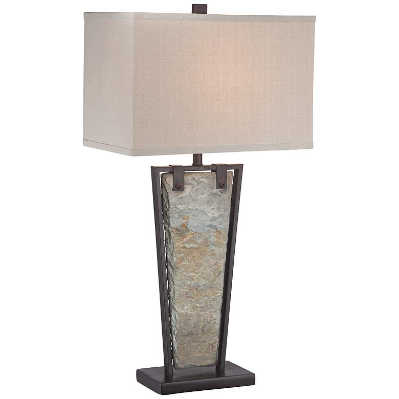 Zion Tapered Slate Table Lamp - Image 0