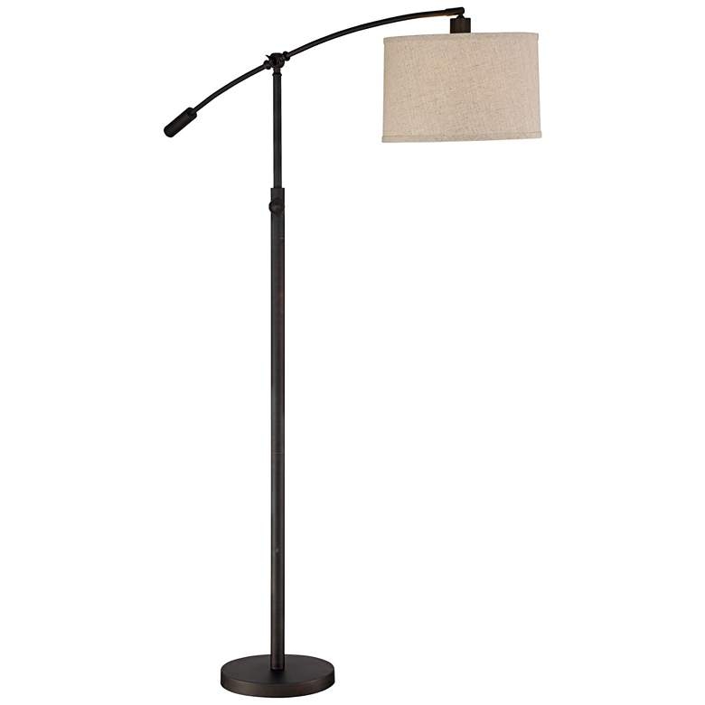 Quoizel Clift Oil Rubbed Bronze Adjustable Arc Floor Lamp - Style # 9D332 - Image 0