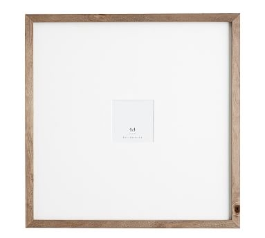 Wood Gallery Oversized Frame, 4x4 - Gray - Image 0