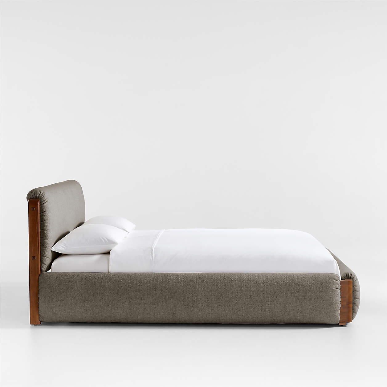 Shinola Runwell King Dark Grey Upholstered Bed - Image 4
