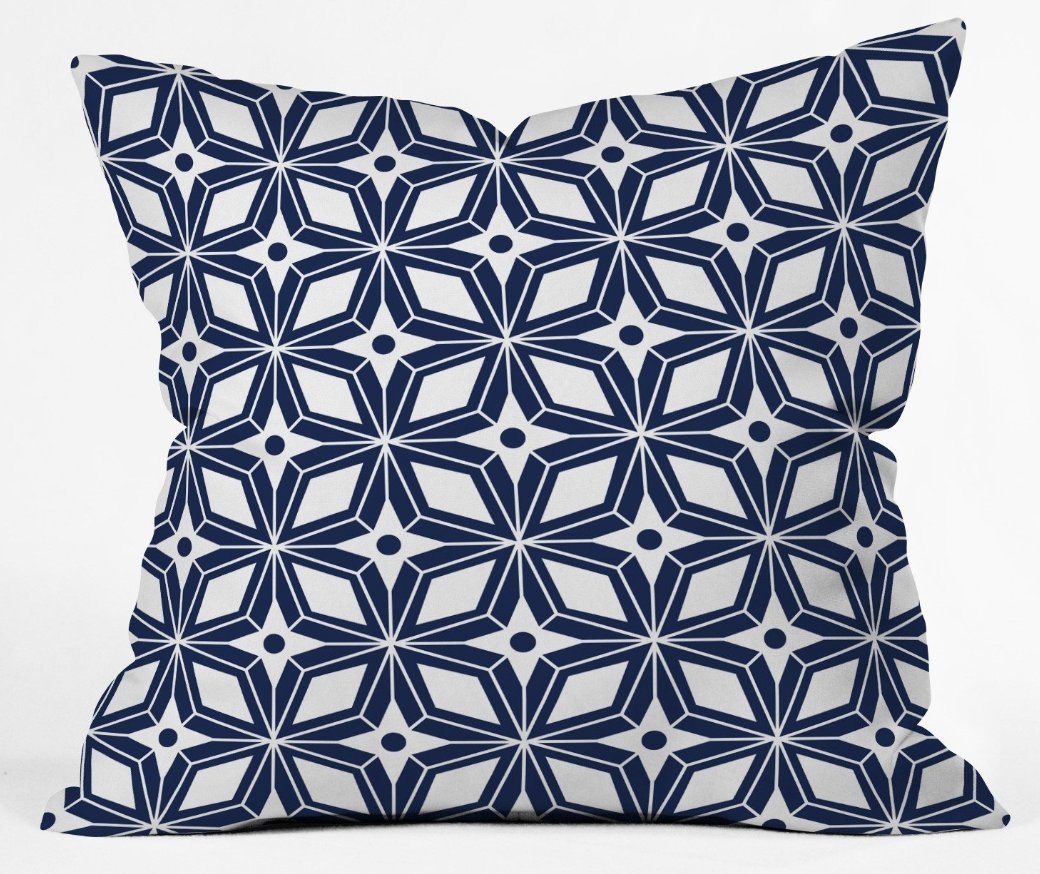 STARBURST NAVY Outdoor Pillow - 18'' x 18'' - Image 0