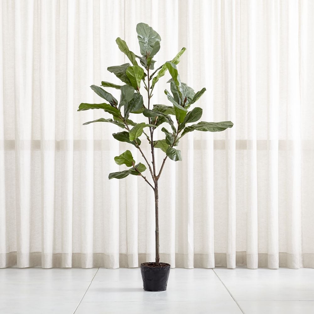 Faux 7' Fiddle Leaf Fig Tree - Image 0