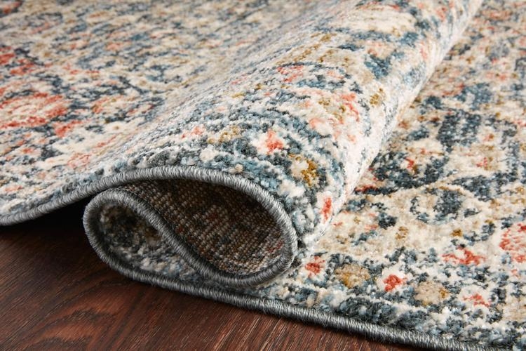 Loloi Saban Blue / Spice 3'-9" x 3'-9" Round - Image 6