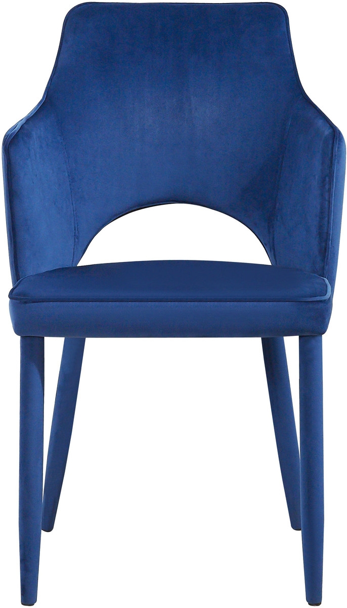 Madison Navy Velvet Chair - Image 1