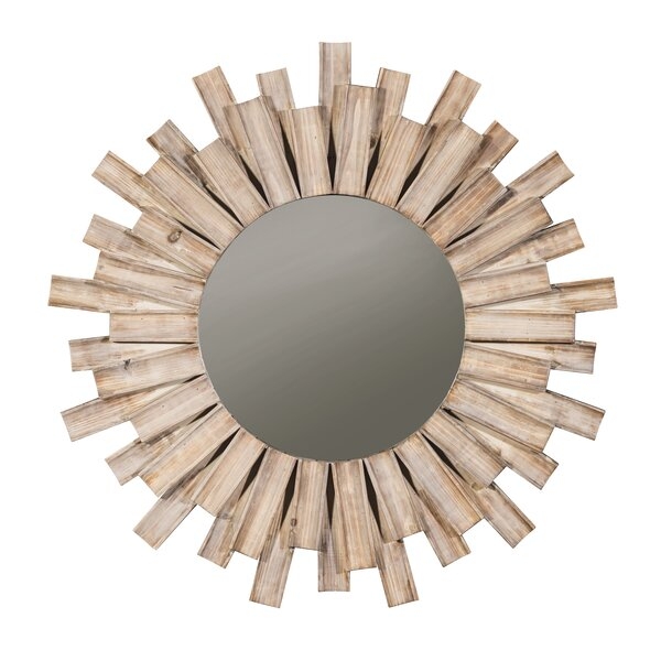 Perillo Burst Wood Accent Mirror - Image 1