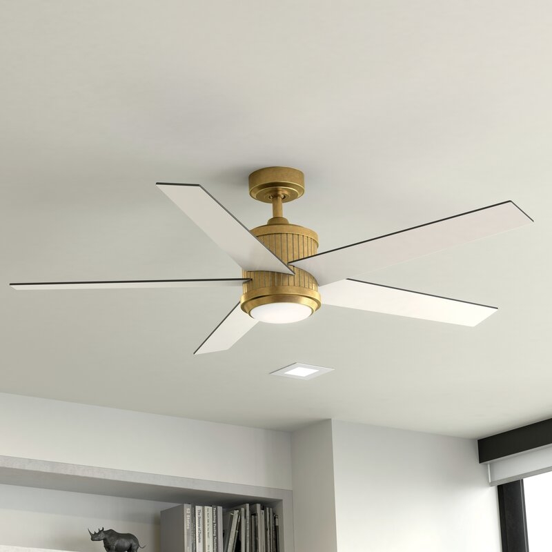56'' Keohane 5 - Blade LED Standard Ceiling Fan with and Light Kit Included - Image 1