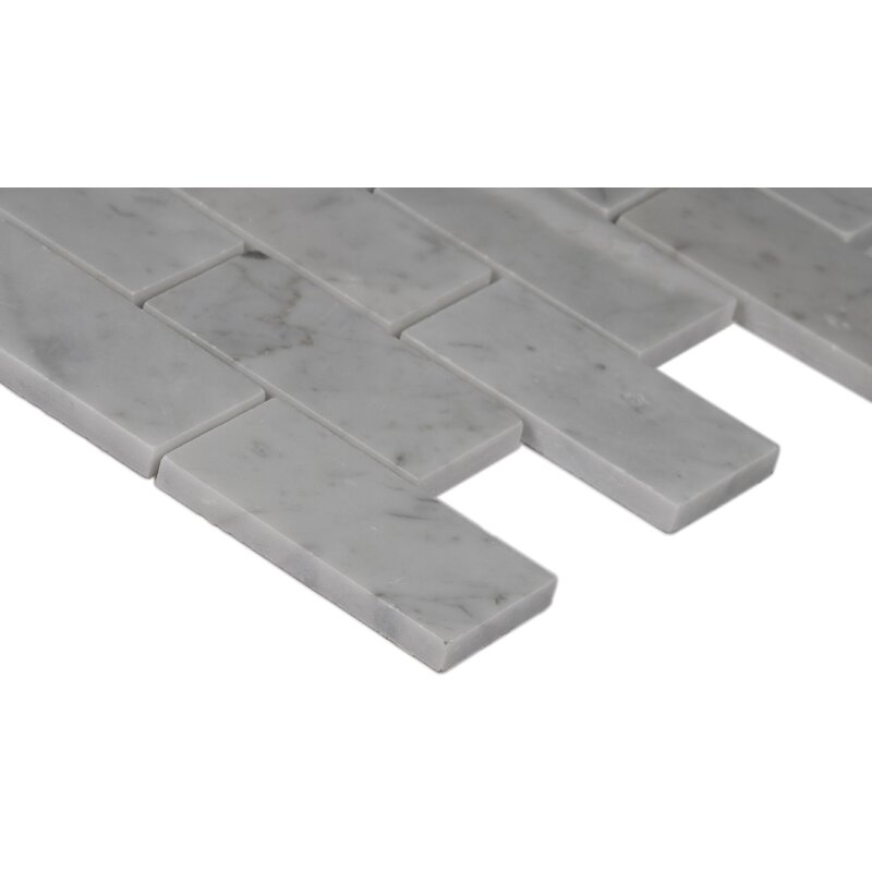 Andrew 2" x 4" Marble Mosaic Tile in White- per box - Image 3