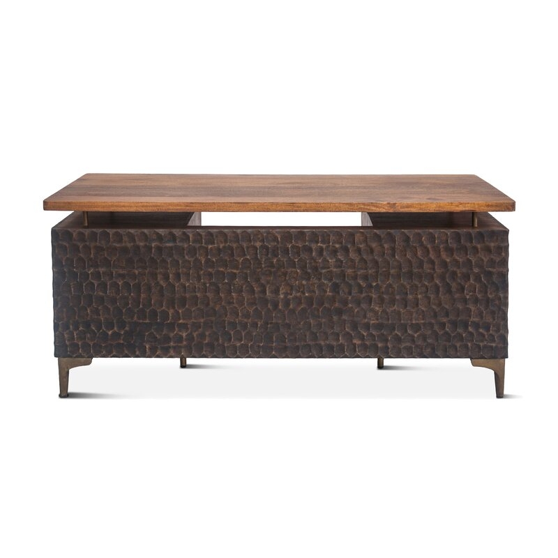 Home Trends & Design Vallarta Solid Wood Executive Desk - Image 5