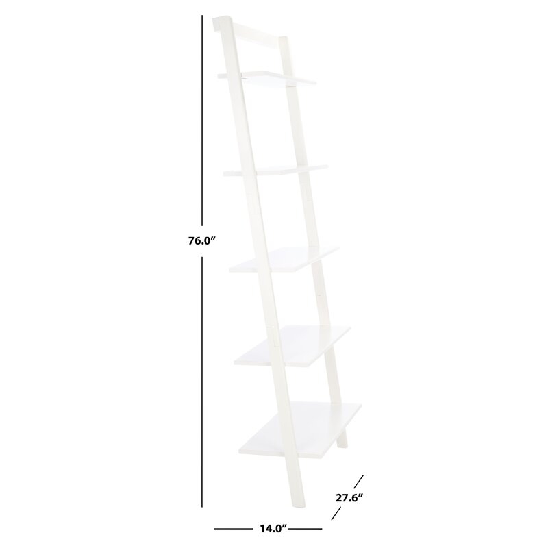 Dametris Solid Wood Ladder Bookcase - Image 1